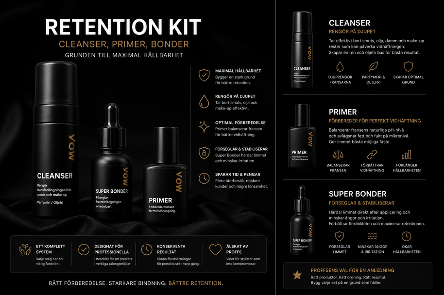 Retention Kit - Cleanser, Primer, Bonder